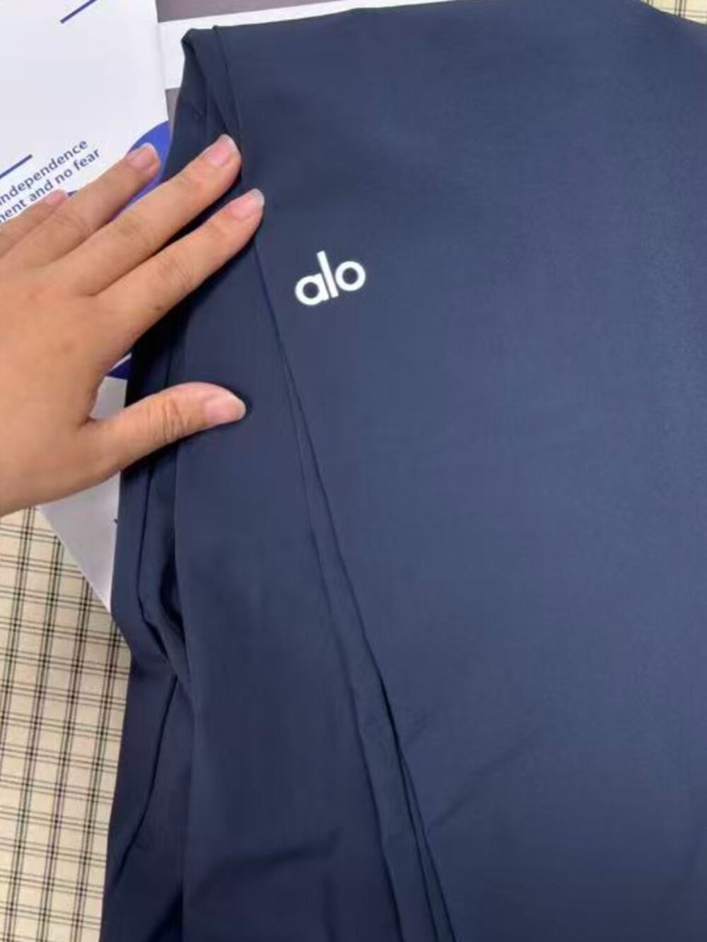 BNWT ALO Yoga👔Suit Up Trouser Navy Blue,Effortlessly Chic - Picture 6 of 8